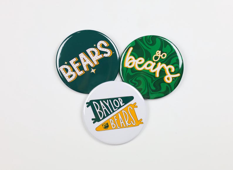 Baylor University Game Day Buttons | Gameday Pins | College Football ...