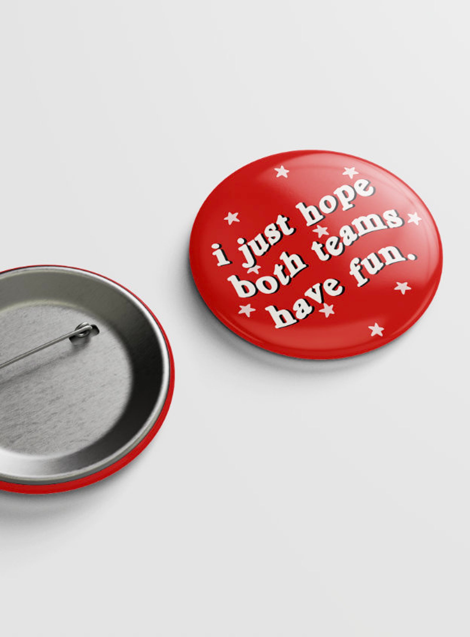 Red Game Day Tailgate Buttons | Game Day Pins | College Football ...