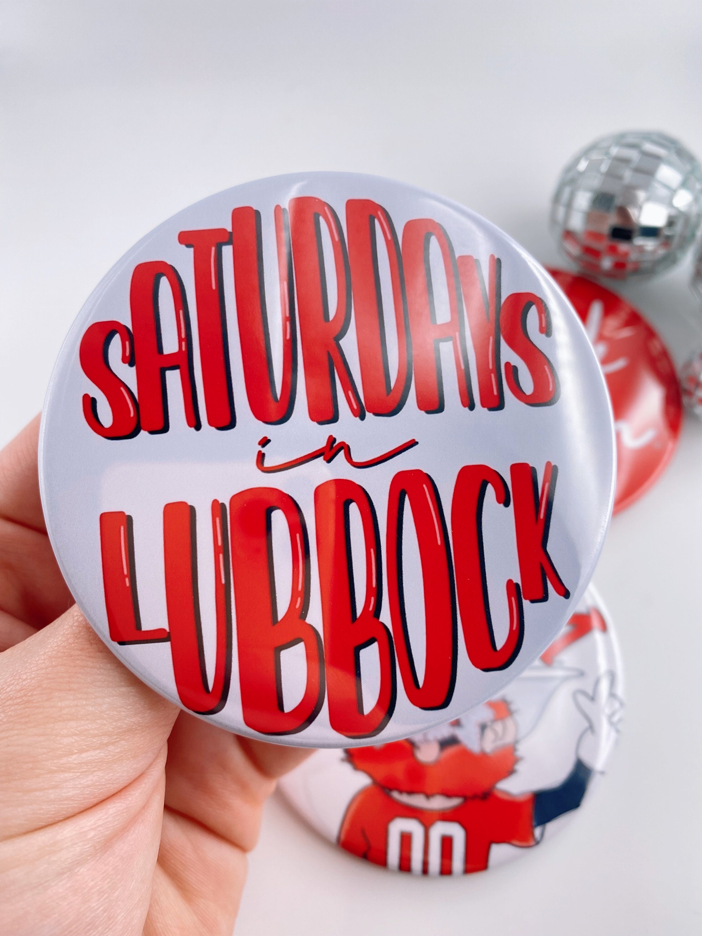 TEXAS TECH Game Day Buttons Gameday Pins College Football Etsy