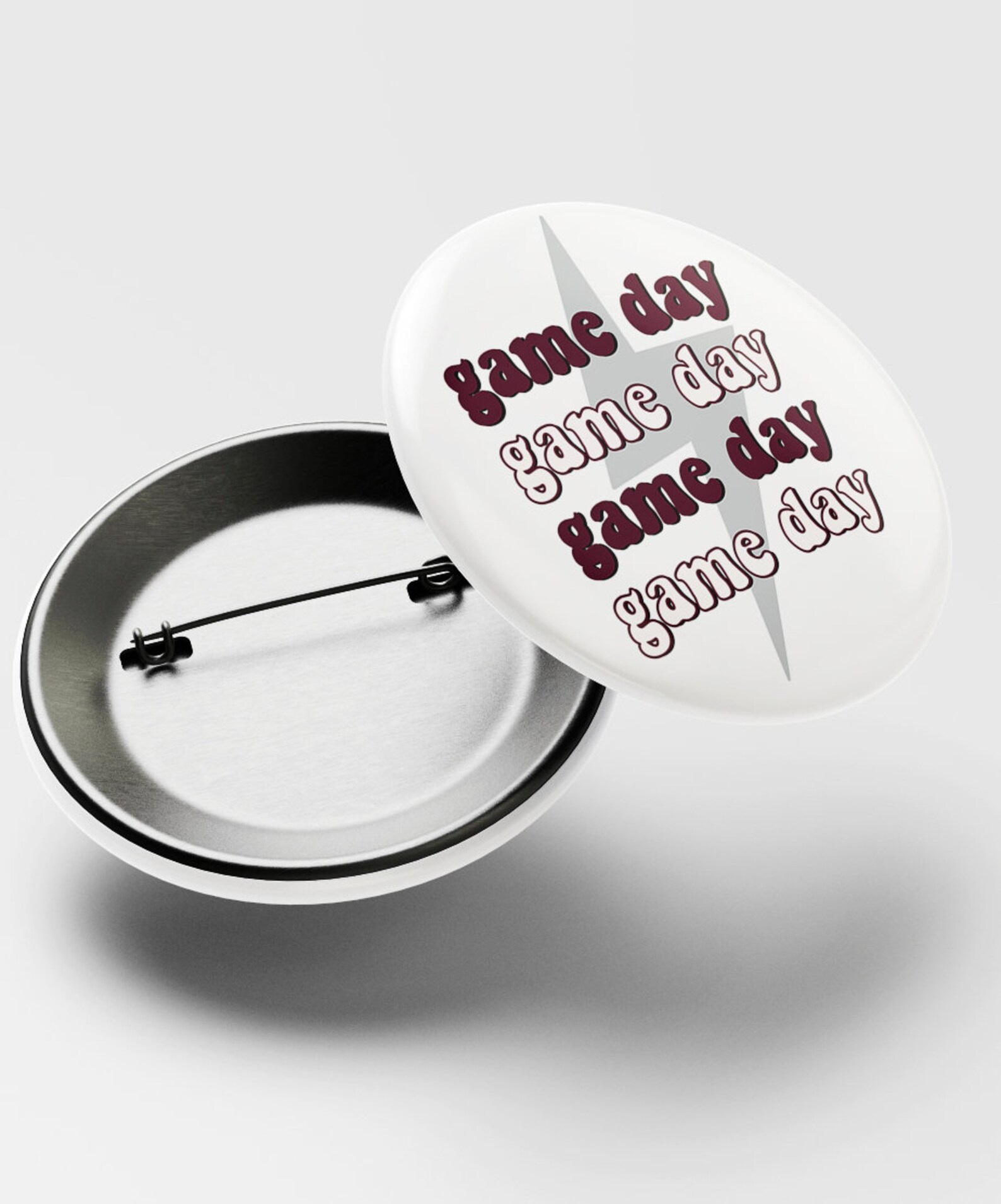Maroon Game Day Tailgate Buttons Game Day Pins College Etsy
