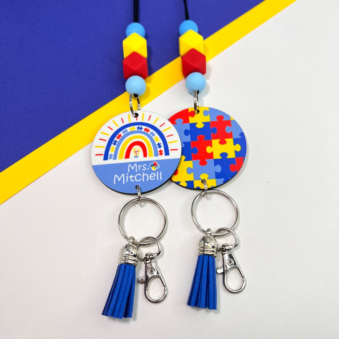 Autism Awareness Lanyard / Autism Rainbow / Special Education Teacher