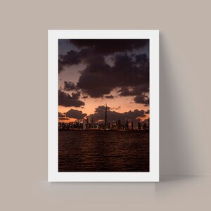 Architecture Photography on Canvas | Burj Khalifa Photo | Dubai Tower | Architecture Photo Art | Dubai Photography | Canvas Wall Art
