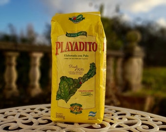 Playadito Yerba Mate (1kg) Natural Loose-Leaf Tea/Health Argentine Drink, Amazing Health Benefits (Free Worldwide Delivery).