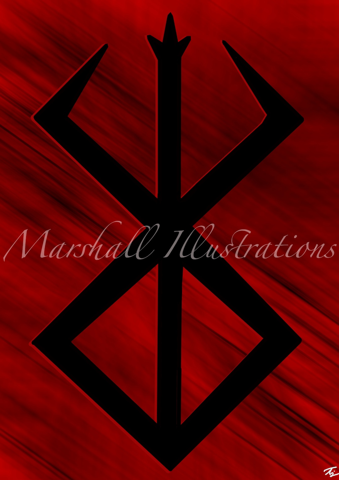Brand Of Sacrifice Berserk Digital Art Print Etsy