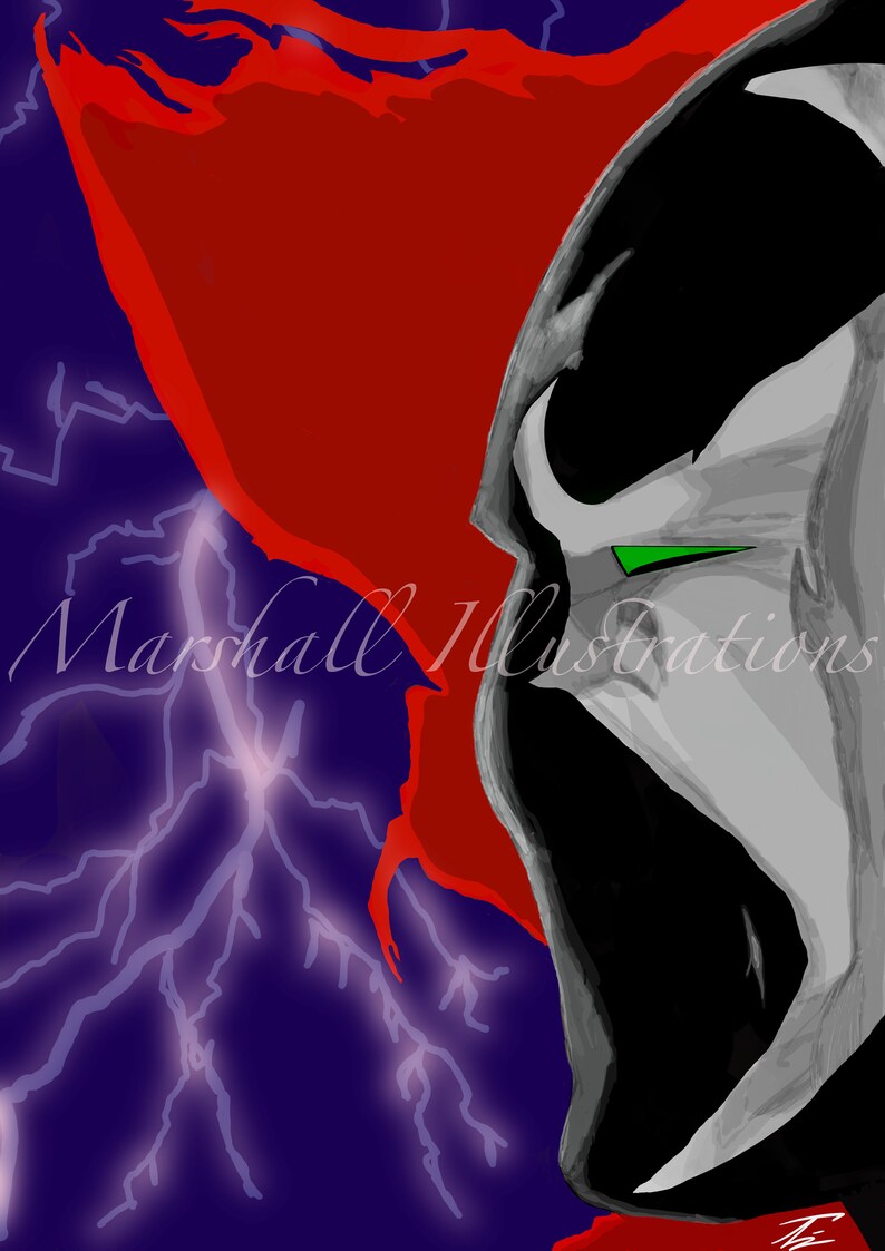 Spawn Ligning Life of Torment. Spawn Art Print. - Etsy