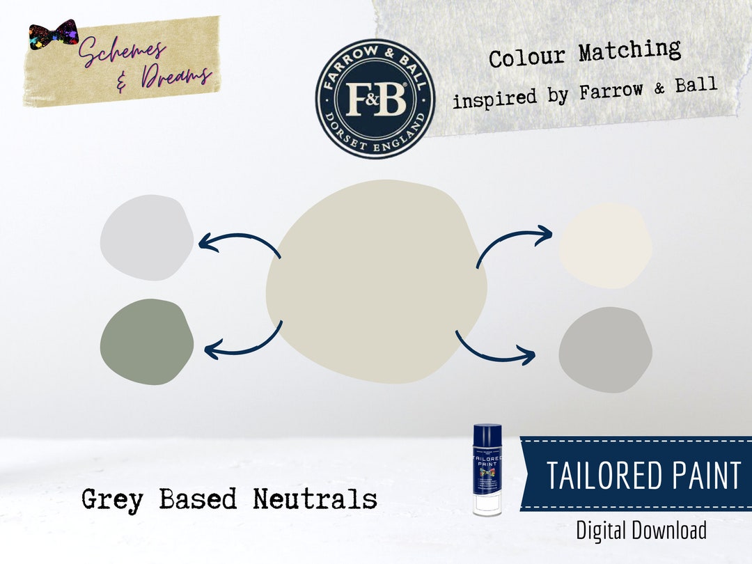 Digital Colour Guide Farrow & Ball Colour Matching Touk Etsy