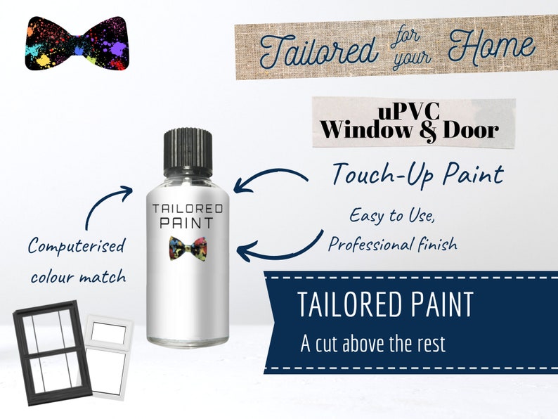 Upvc Window and Door Touch up Paint Bottle Tailored Paint Etsy