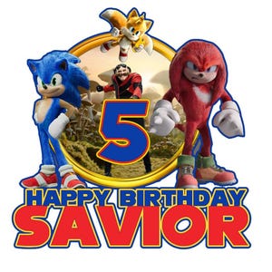 Sonic The Hedgehog Topper