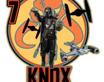 Adorno para tarta 3D personalizado de El Mandoloriano