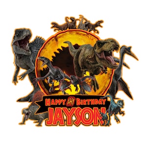 Jurassic World Dominion Cake Topper
