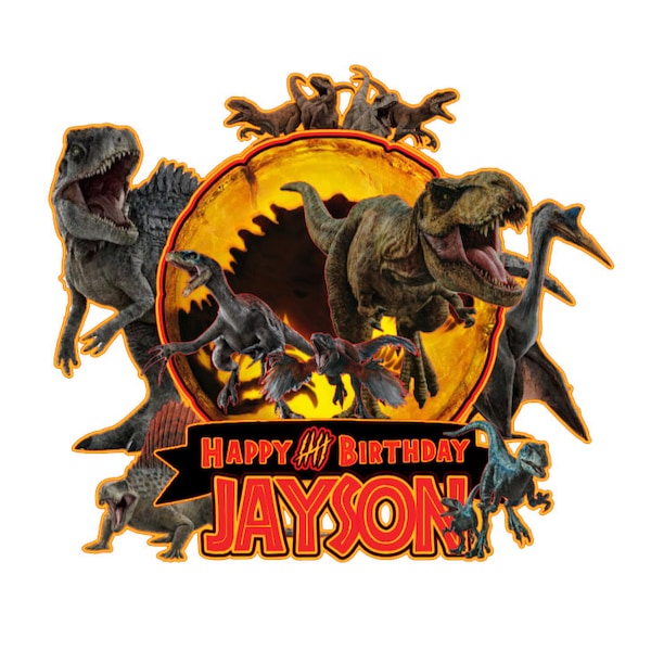 Jurassic World Birthday Cake Topper Etsy jurassic-world-birthday-cake-topper-etsy