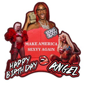 Sexyy Red Birthday Cake Topper