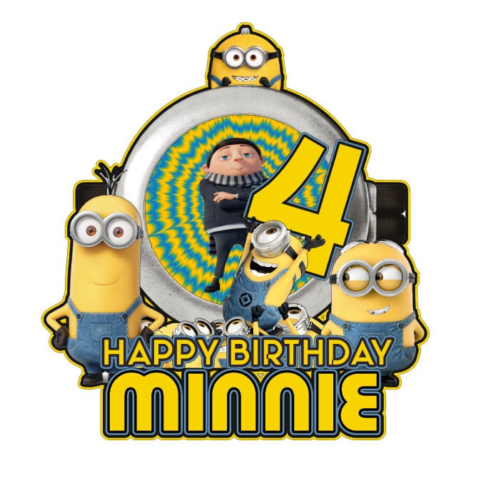 Despicable Me Minions Gru Plan Meme Edible Cake Topper Image ABPID5681 – A  Birthday Place