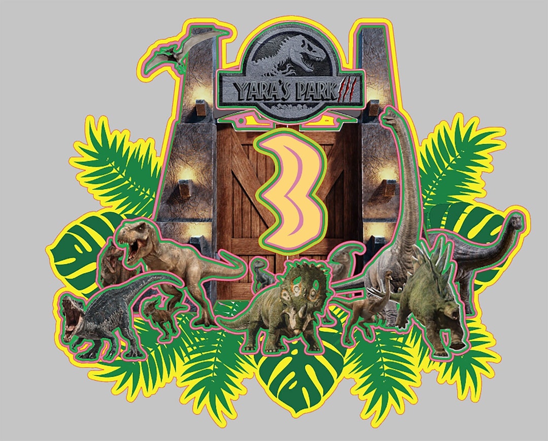 Jurassic World Ultimate 3D Cake Topper Etsy