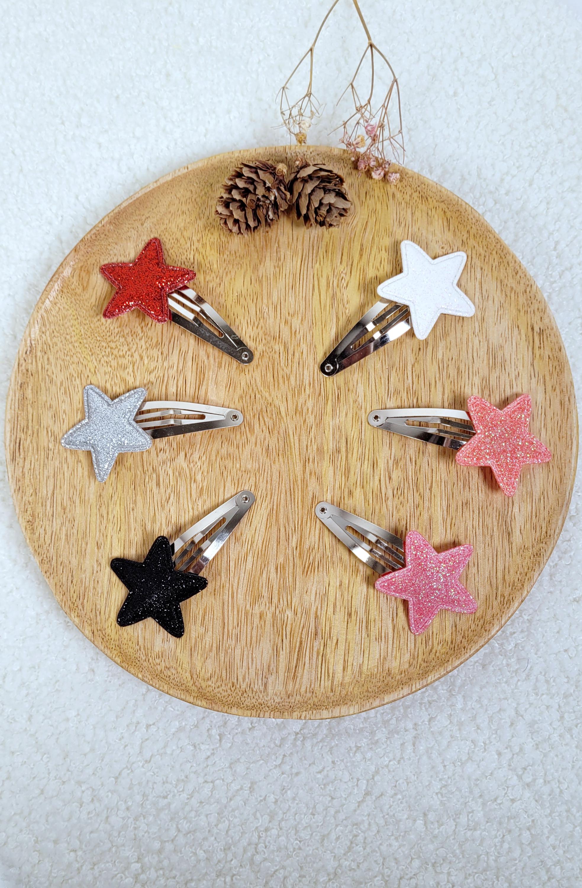 10 Stück Silberfarbene Haarspangen In Sternform – Süßer Haarschmuck Für Damen & Mädchen