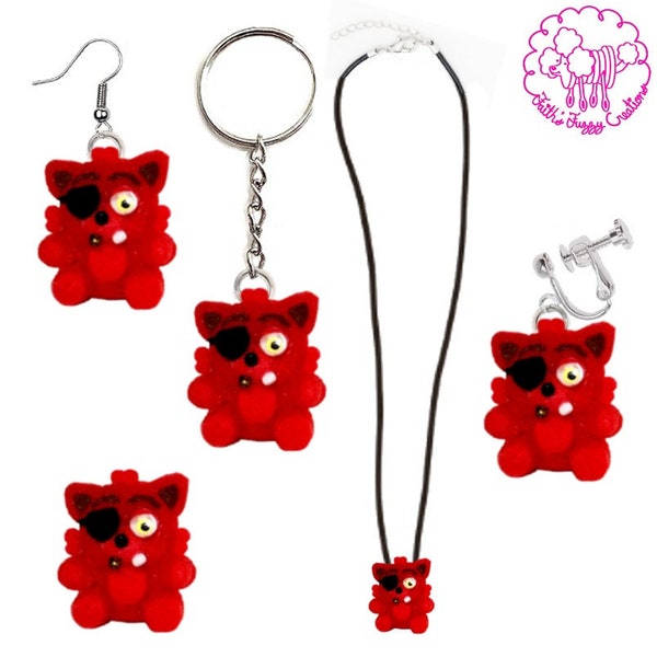 Foxy Earrings/Keychains/Clip-Ons/Necklace/Figurine