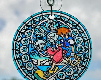 Kingdom Hearts Stained Glass Suncatcher