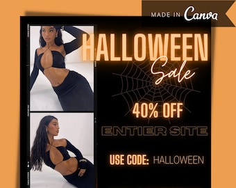 Halloween Sale Flyer, Trick or Treat Flyer, Instagram Flyer, Social Media Flyer, Sale Flyer, Fashion boutique template , fashion flyer