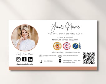 Notary Business Card Template