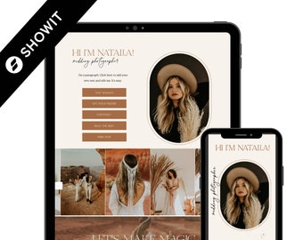 Showit Instagram-länkmall, Showit webbplatsmall, Instagram-länkmall, Showit webbdesign, Showit