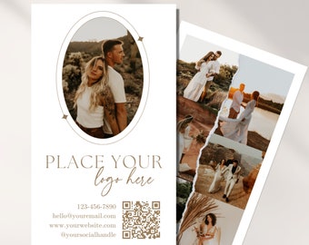 Photography Business Card Template ,Photographer Business Card Editable Canva Template