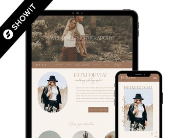 Showit Website Template, Photographer website template, Showit Website Template for Photographer, Photography Website, Showit Website Design