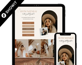 Modelo de links do Instagram Showit, modelo de site Showit, modelo de links do Instagram, design de site Showit, Showit