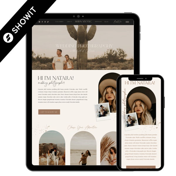 Showit Website Template, Photographer website template, Showit Website Template for Photographer, Photography Website, Showit Website Design