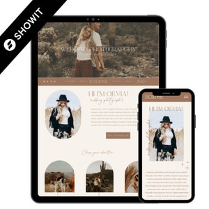 Showit Website Template, Photographer website template, Showit Website Template for Photographer, Photography Website, Showit Website Design