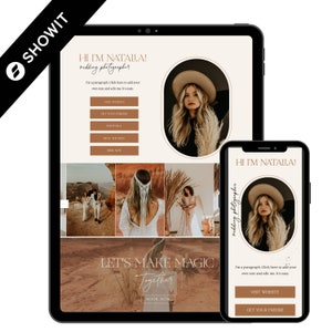 Showit Instagram Links Vorlage, Showit Website Vorlage, Instagram Links Vorlage, Showit Website Design, Showit