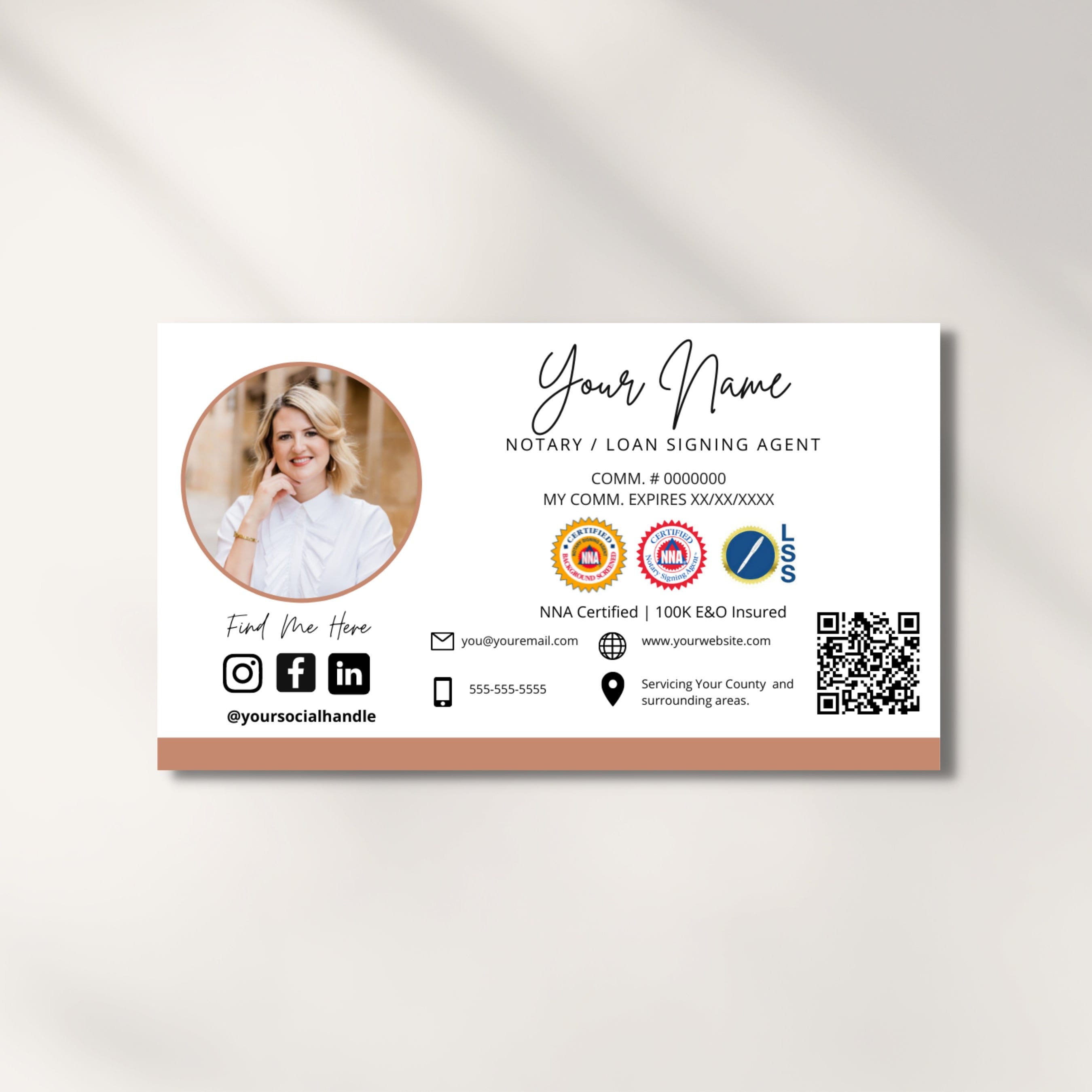 Notary business cards hotsell
