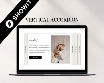 Akkordeon Showit Template, Showit Website Template, FAQ Add-On Canvas, Showit Template für Fotografen, FAQ Add-On, Drop-Down