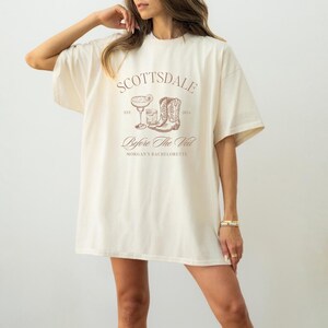 Cowgirl Bachelorette Logo Scottsdale Bachelorette Shirt Design Western Bach Template PNG Cowgirl Social Club Editable Canva Template Design