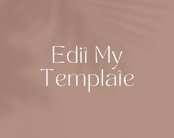Editar meu modelo, edição de complemento