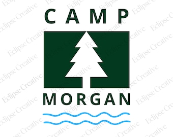 Camp Walden The Parent Trap Camp Bachelorette Logo Design, modelo Canva editável, Camp Bach Crew, logotipo personalizado do acampamento, logotipo personalizado da festa de Bach