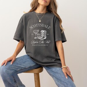 Cowgirl Bachelorette Logo Scottsdale Bachelorette Shirt Design Western Bach Template PNG Cowgirl Social Club Editable Canva Template Design