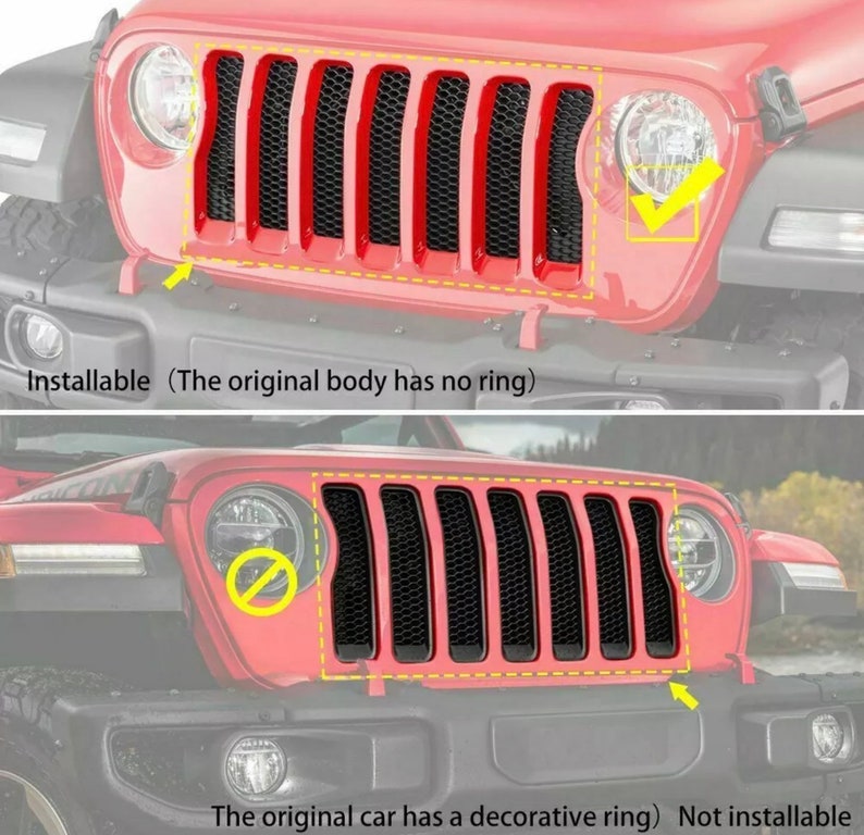 Custom Painted Front Grille Inserts Grill Guard Cover Trim for Etsy