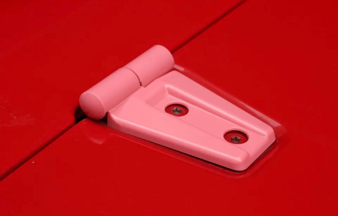 Custom Painted Pink Exterior Hood Hinge Cover Trim for Jeep Wrangler JK