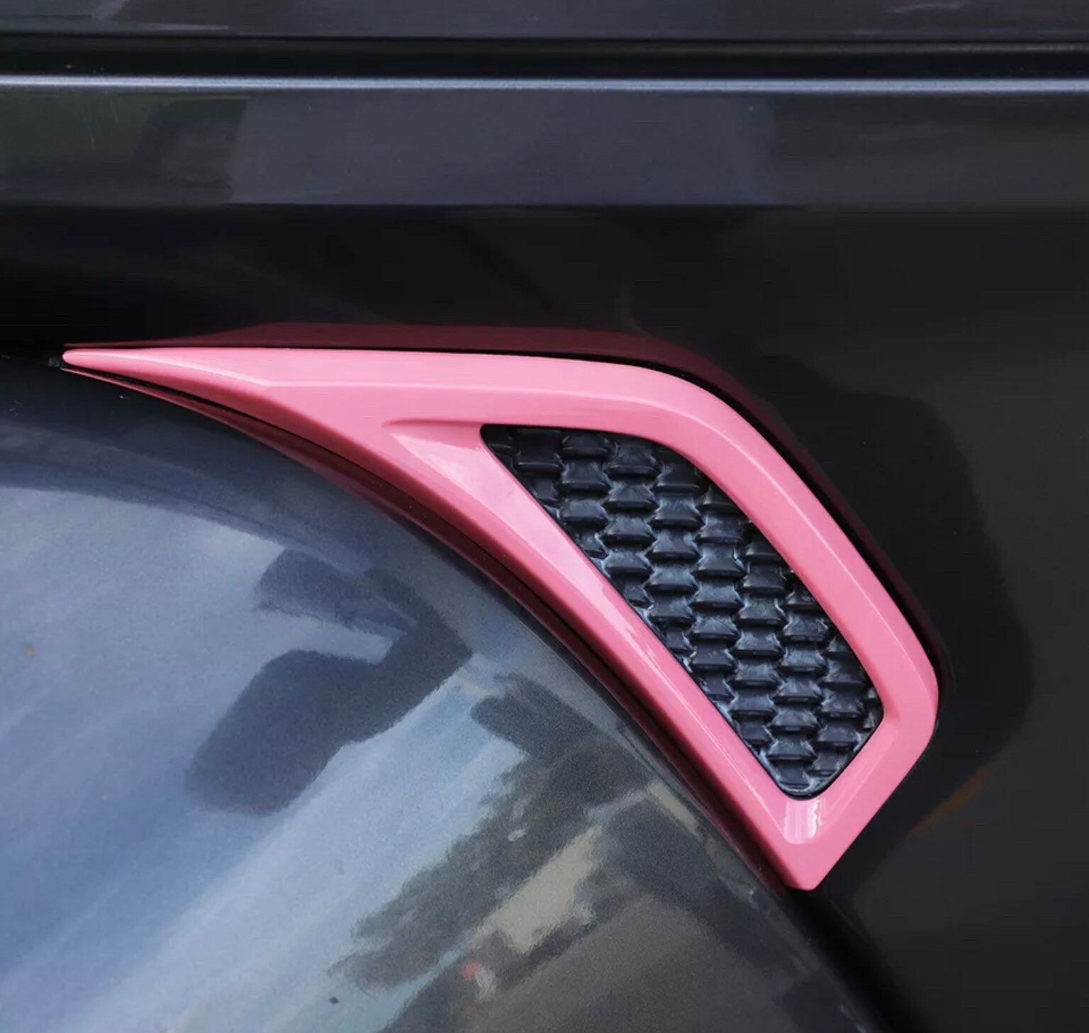 Custom Painted Pink Fender Car Leaf Plate Air Inlet Cover Trim Etsy