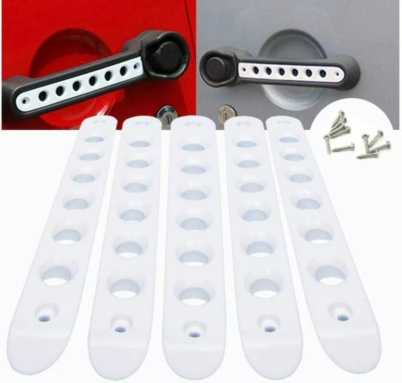 Green Side Door Grab Handle Inserts Cover For 20072018 Jeep Wrangler