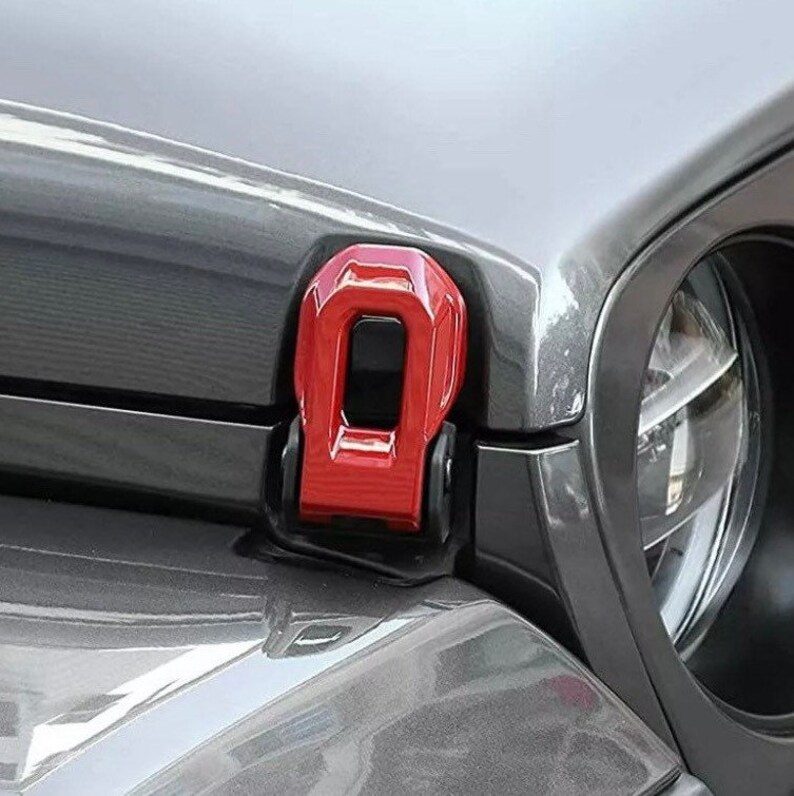 Custom Painted Red Hood Lock Latches Catch Brackets Cover for Etsy