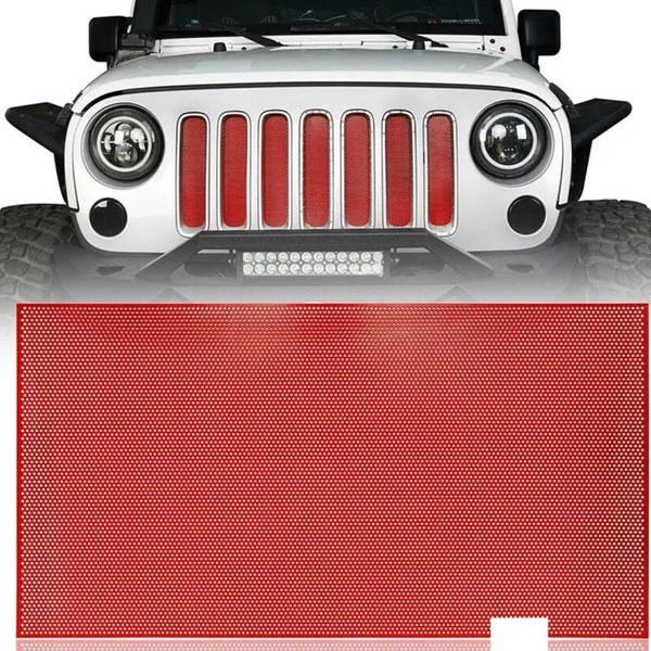Jeep Red Grill Inserts Etsy