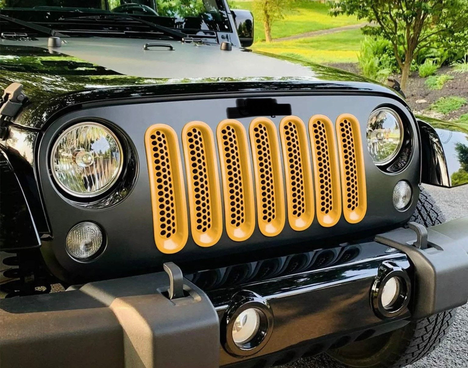 Custom Painted Grille Inserts Clips Mesh Insert for 07-18 Jeep - Etsy