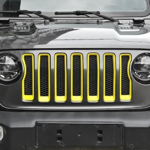Custom Painted Front Grille Inserts Grill Guard Cover Trim for Jeep Wrangler JL Gladiator JT - Etsy