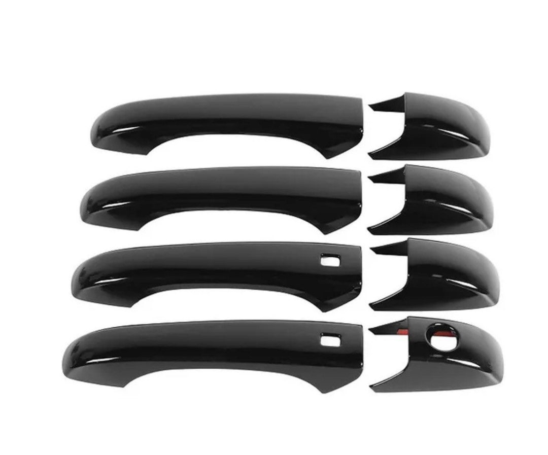 Custom Painted Black Exterior Door Handle Decor Cover Trim for Jeep