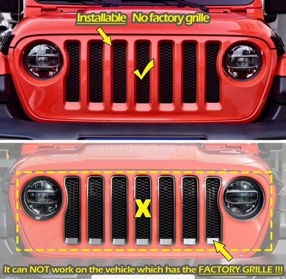 For 2018-2021 Jeep Wrangler JL JT Door Handle Lock Trim Orange Car
