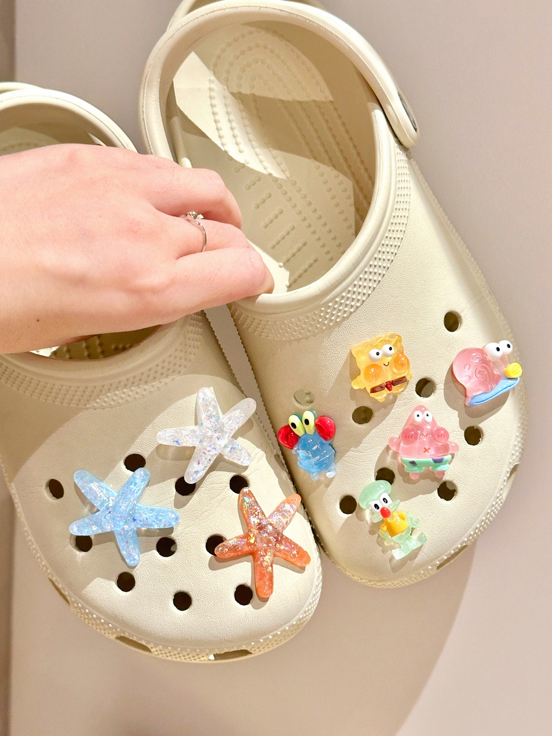 Sponge Bob Croc Charm, Jibbitz for Croc, 3D Croc Charm, Starfish Croc