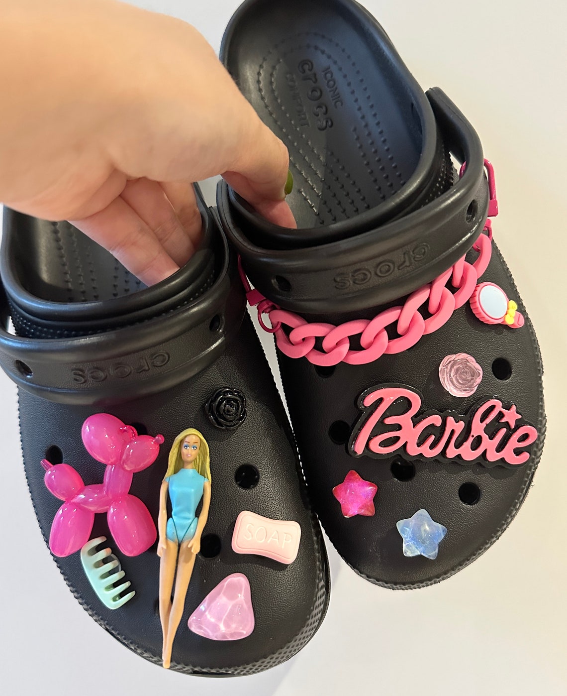 Barbie Barbie Croc Charm Barbie Jibbitz Pinky Barbie Etsy