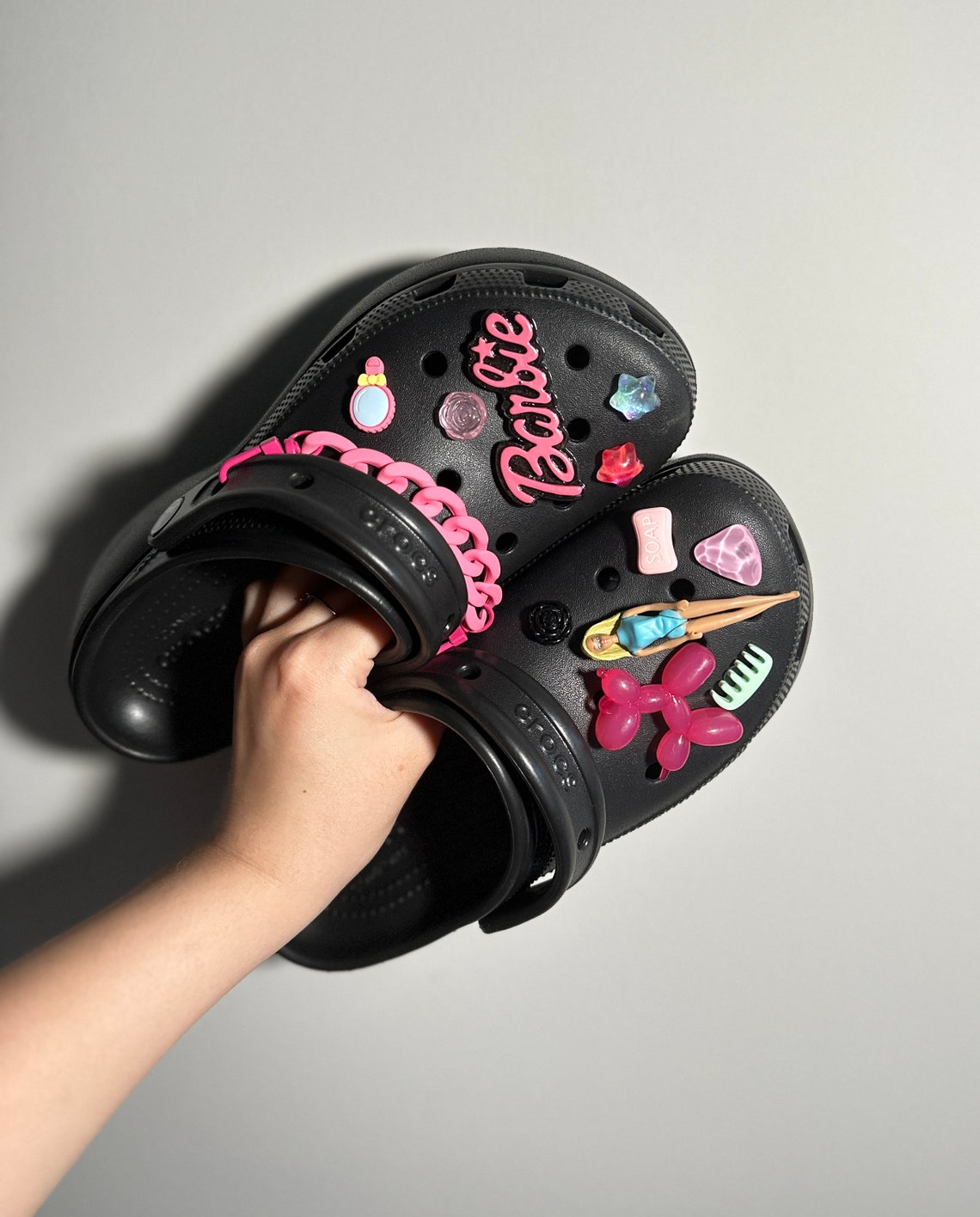 Barbie Barbie Croc Charm Barbie Jibbitz Pinky Barbie Etsy