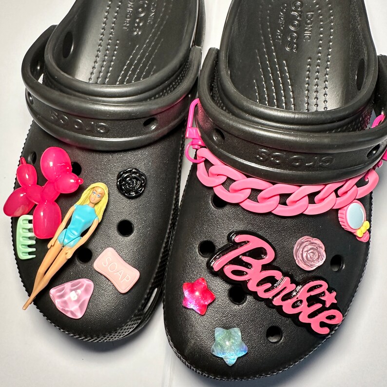 Barbie Barbie Croc Charm Barbie Jibbitz Pinky Barbie Etsy